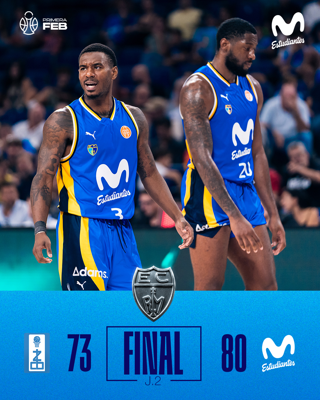 Primera FEB J2: Remontada colegial para sumar el segundo triunfo (73-80)