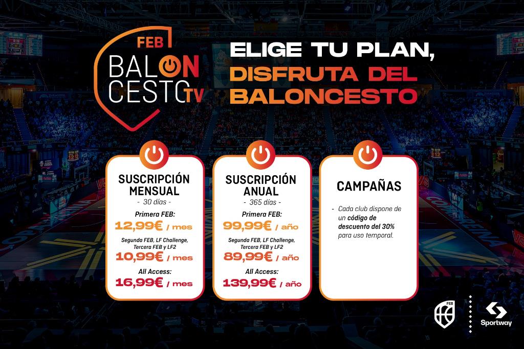 BalONcesto TV activa sus planes de suscripción el próximo 30 de octubre